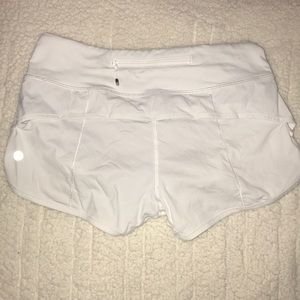 Size 2 White Lululemon shorts